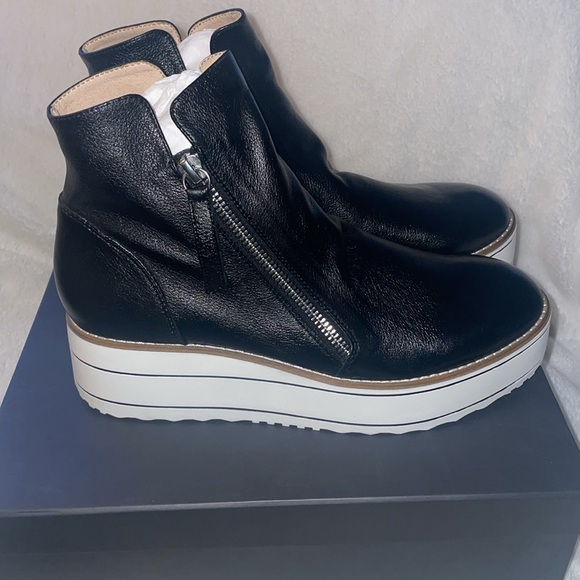 NWT Anthropologie SILENT D NENE Boot in Black/White - Picture 9 of 15